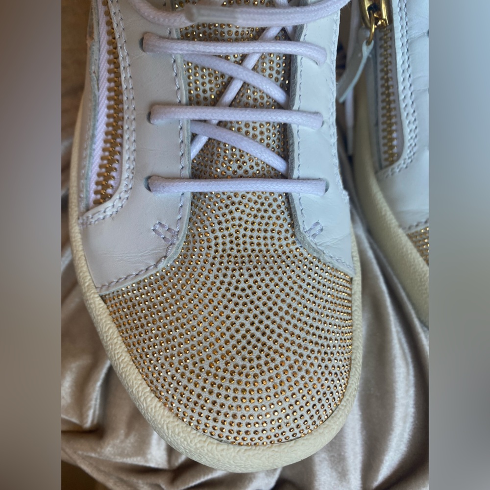 Giuseppe Zanotti LEATHER BIKER BOOTS high top sneakers Size 7.5 - Picture 9 of 9